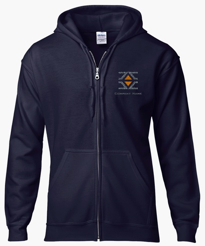 Design Preview for Design Gallery: Manufacturing & Distribution Zip Up Hoodies