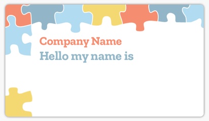Design Preview for Design Gallery: Education & Child Care Name Stickers