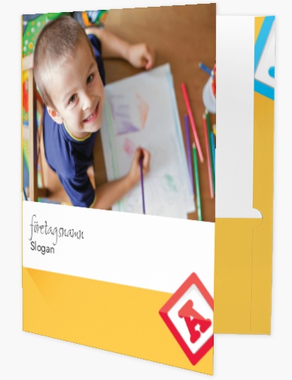 Förhandsgranskning av design för Designgalleri: Utbildning & barnomsorg Konferensmappar, A4