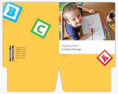 Design Preview for Design Gallery: Education & Child Care Presentation Folders, 9.5" x 12"