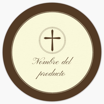 Vista previa del diseño de Galería de diseños de etiquetas para productos en hoja para religión y espiritualismo, Circular 3,8 x 3,8 cm