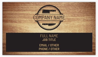 Design Preview for Food & Beverage Soft Touch Business Cards Templates, Standard (3.5" x 2")