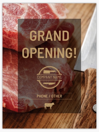 Design Preview for Butcher Shops Posters Templates, 36" x 48"