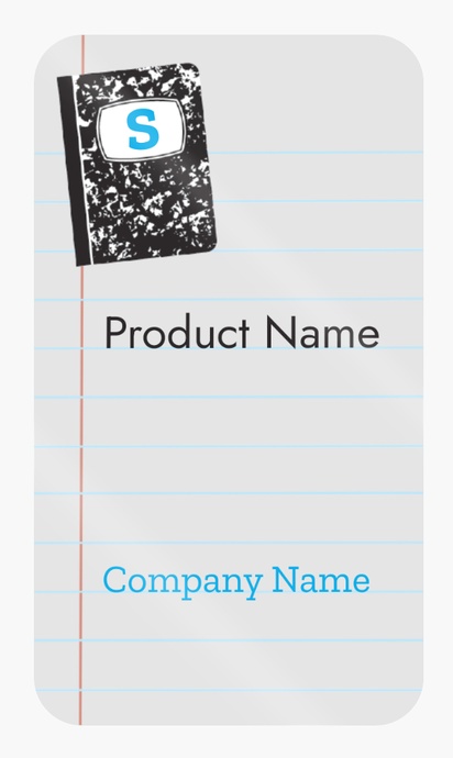 Design Preview for Design Gallery: Primary Schools Product Labels on Sheets, Rounded Rectangle 8.7 x 4.9 cm