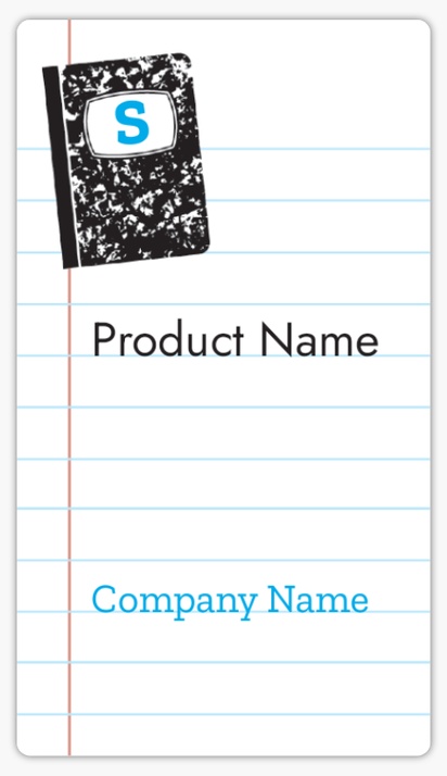 Design Preview for Design Gallery: Education & Child Care Product Labels, 8.7 x 4.9 cm Rounded Rectangle