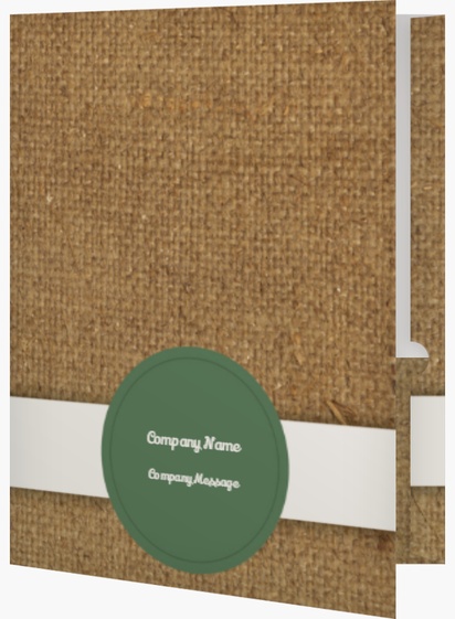 Design Preview for Agriculture & Farming Custom Presentation Folders Templates, 9.5" x 12"