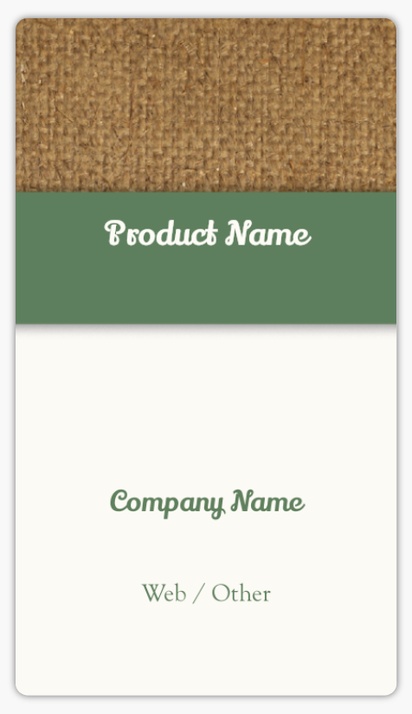 Design Preview for Design Gallery: Folk Product Labels, 8.7 x 4.9 cm Rounded Rectangle