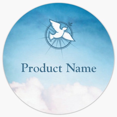 Design Preview for Design Gallery: Religious & Spiritual Product Labels on Sheets, Circle 3.8 x 3.8 cm