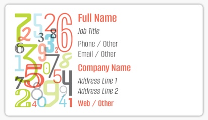 Design Preview for Design Gallery: Financial Planning Business Card Stickers