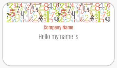 Design Preview for Design Gallery: Tutoring & Training Name Tags