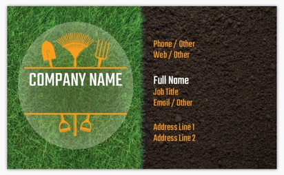 Design Preview for Design Gallery: Landscaping & Gardening Standard Business Cards, Standard (91 x 55 mm)