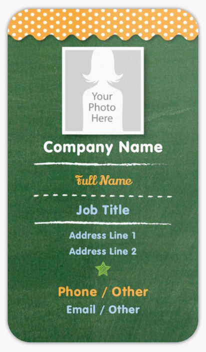 Design Preview for Special Education Rounded Corner Business Cards Templates, Standard (3.5" x 2")