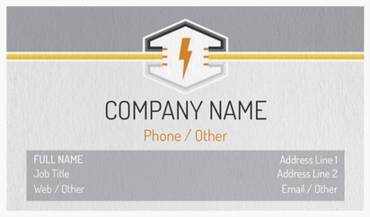 Design Preview for Design Gallery: Electricians Natural Textured Business Cards