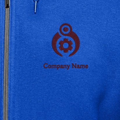 Design Preview for Design Gallery: Manufacturing & Distribution Hoodies, Royal Blue