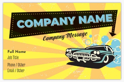 Design Preview for Design Gallery: Car Wash & Valeting Textured Uncoated Business Cards