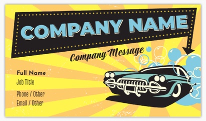 Design Preview for Retro & Vintage Ultra Thick Business Cards Templates