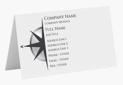 Design Preview for Design Gallery: Finance & Insurance Folded Business Cards