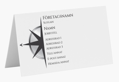 Förhandsgranskning av design för Designgalleri: Finans & försäkring Vikta visitkort
