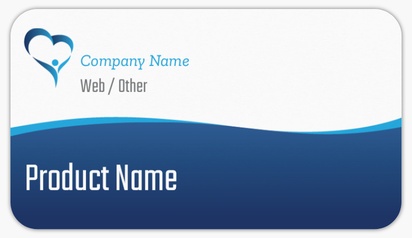 Design Preview for Design Gallery: Insurance Product Labels on Sheets, Rounded Rectangle 8.7 x 4.9 cm