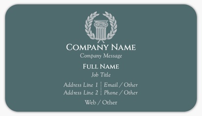 Design Preview for Design Gallery: Legal Visiting Card Stickers
