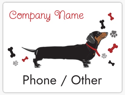 Design Preview for Pet Sitting & Dog Walking Car Magnets Templates, 8.7" x 11.5"