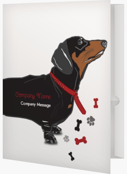 A animal dachshund gray red design for Animals & Pet Care