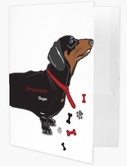 Designvorschau für Designgalerie: Präsentationsmappen Tierbetreuung & Hundesitter, A4
