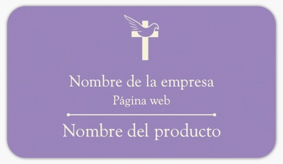 Vista previa del diseño de Galería de diseños de etiquetas para productos en hoja para religión y espiritualismo, Rectangular con esquinas redondeadas 8,7 x 4,9 cm