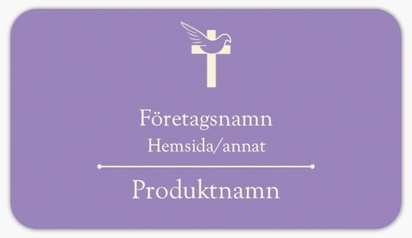 Förhandsgranskning av design för Designgalleri: Religiöst & spirituellt Produktetiketter på ark, Rundad rektangel 8,7 x 4,9 cm