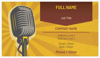 Design Preview for Design Gallery: Theater Natural Textured Business Cards