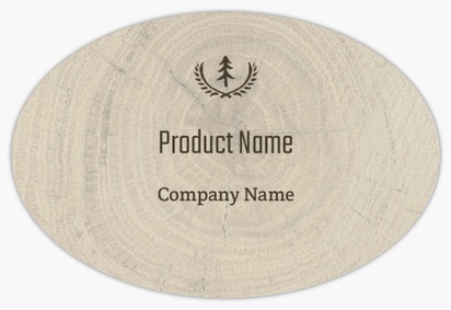 Design Preview for Design Gallery: Folk Product Labels, 7.6 x 5.1 cm Oval