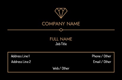 Design Preview for Design Gallery: Jewellery Natural Uncoated Business Cards