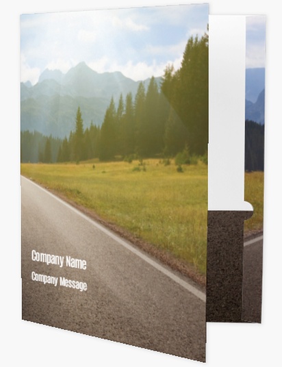Design Preview for Design Gallery: Automotive & Transportation Presentation Folders, A4