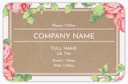 Design Preview for Design Gallery: Clothing Rounded Corner Business Cards, Rounded Standard (85 x 55 mm)