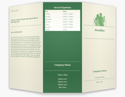 Design Preview for Design Gallery: Insurance Custom Brochures, 8.5" x 11" Tri-fold