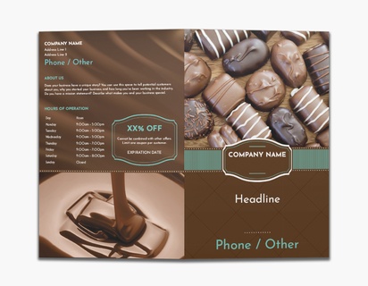 Design Preview for Design Gallery: Candy Shops Custom Brochures, 8.5" x 11" Bi-fold
