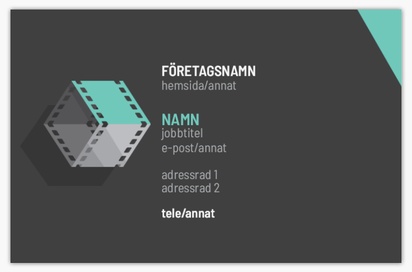 Förhandsgranskning av design för Designgalleri: Film Visitkort med softtouch-yta