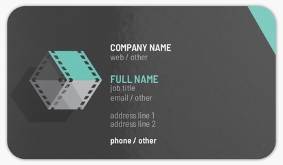 Design Preview for Movies & Film Rounded Corner Business Cards Templates, Standard (3.5" x 2")