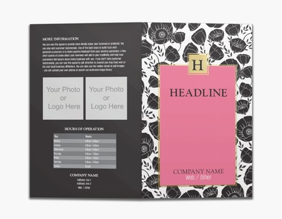 Design Preview for Design Gallery: Nail Salons Custom Brochures, 8.5" x 11" Bi-fold