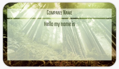 Design Preview for Design Gallery: Nature & Landscapes Name Tags
