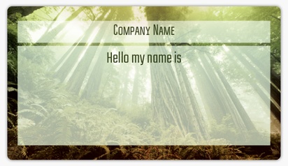 Design Preview for Design Gallery: Nature & Landscapes Name Stickers