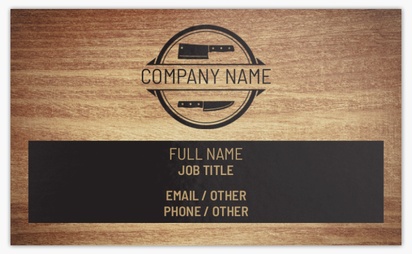 Design Preview for Design Gallery: Butcher Shops Classic Visiting Cards