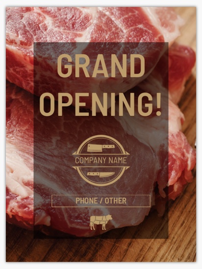 Design Preview for Butcher Shops Posters Templates, 18" x 24"