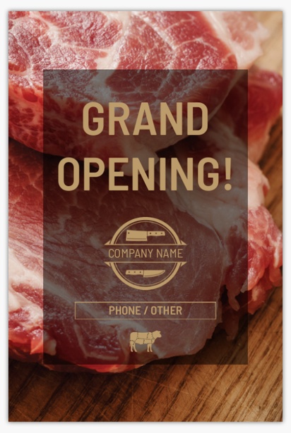 Design Preview for Butcher Shops Posters Templates, 24" x 36"