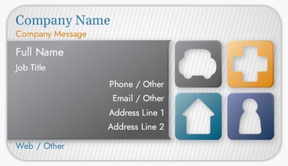 Design Preview for Finance & Insurance Business Card Stickers Templates