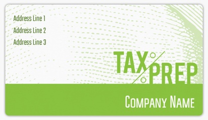 A accountant tax prep green design