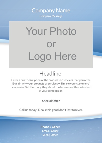 Design Preview for Design Gallery: Business Services Flyers & Leaflets,  No Fold/Flyer A6 (105 x 148 mm)