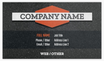 Design Preview for Paving Glossy Business Cards Templates, Standard (3.5" x 2")