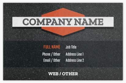 Design Preview for Design Gallery: Paving Ultra-Thick Business Cards, Standard (85 x 55 mm)