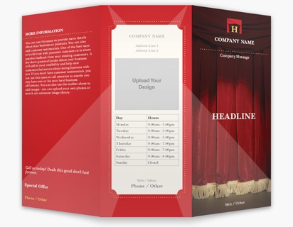 Design Preview for Design Gallery: Theater Custom Brochures, 8.5" x 11" Tri-fold